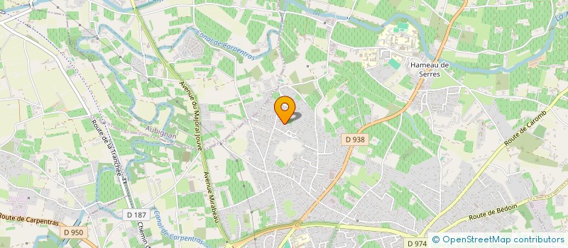 localisation de l'entreprise SCI BLANCAFLOUR  CARPENTRAS