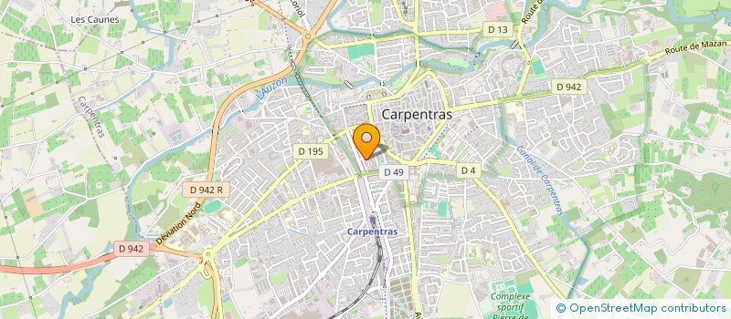 localisation de l'entreprise SCI BLANCAFOUR 84  CARPENTRAS