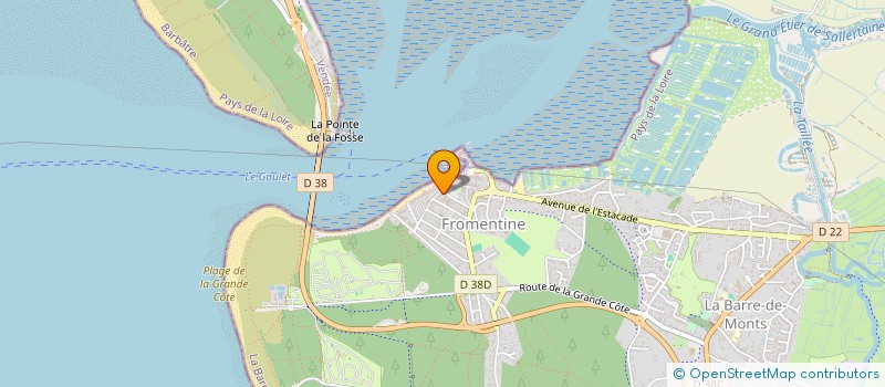 localisation de l'entreprise SCI BLANCHARD-COUTANT  LA BARRE-DE-MONTS