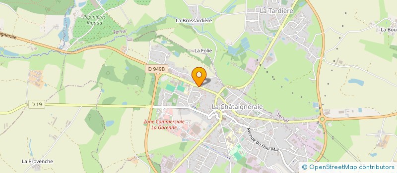 localisation de l'entreprise SCI BLANCHARD G  LA CHATAIGNERAIE