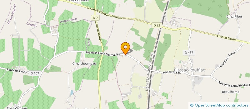 localisation de l'entreprise SCI BLANCHARD-TEXIER  BECHERESSE