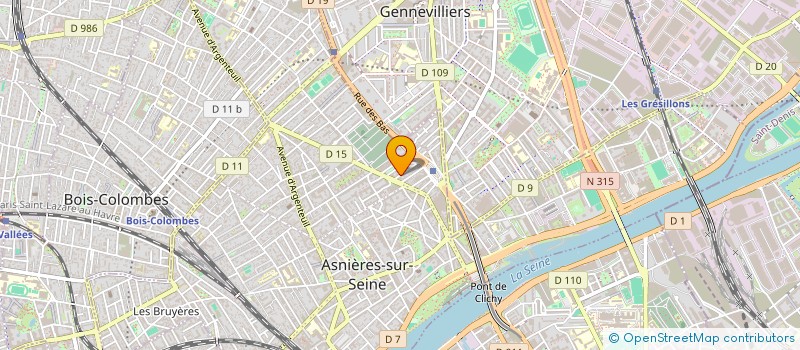 localisation de l'entreprise SCI BLANCHE 56 à ASNIERES-SUR-SEINE