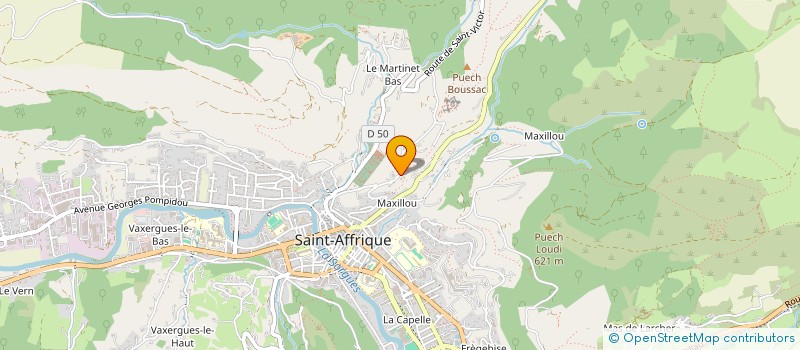 localisation de l'entreprise SCI BLANCHE  SAINT-AFFRIQUE