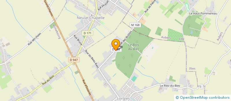 localisation de l'entreprise SCI BLANCHE AUDELINE  LORGIES