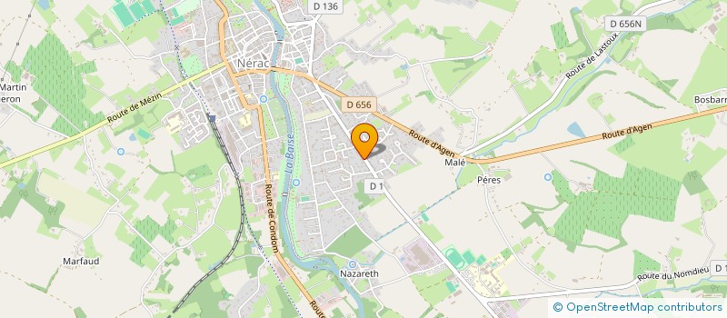 localisation de l'entreprise SCI BLANCHE NEIGE  NERAC