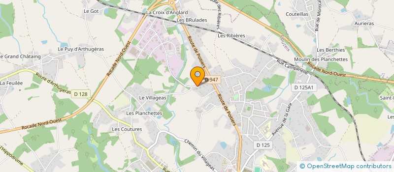 localisation de l'entreprise SCI BLANCHE OCEAN 11 à COUZEIX