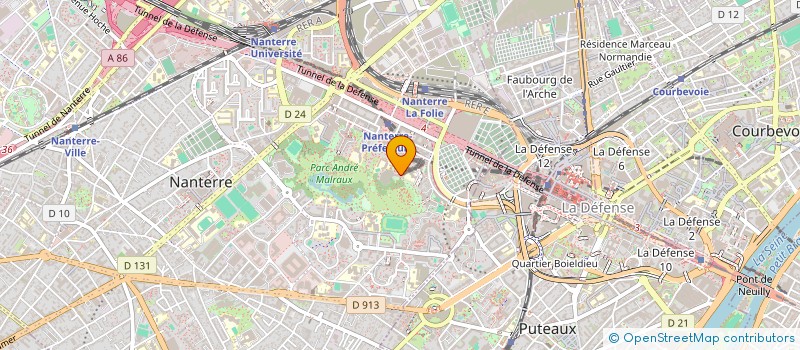 localisation de l'entreprise SCI BLANCHELINE  NANTERRE