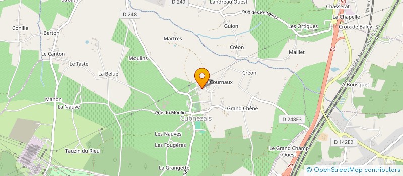 localisation de l'entreprise SCI BLANCHET  CUBNEZAIS