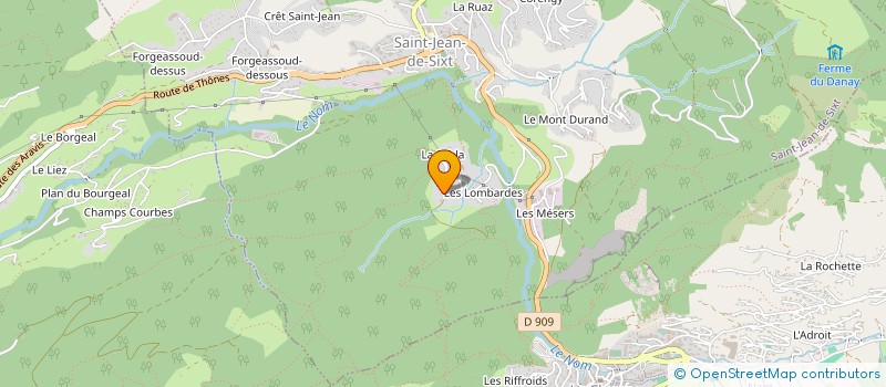 localisation de l'entreprise SCI BLANCHET-REVEAU  SAINT-JEAN-DE-SIXT