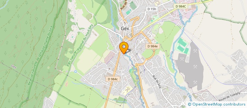 localisation de l'entreprise SCI BLANCHET-SIMPSON  GEX