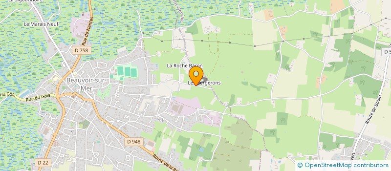 localisation de l'entreprise SCI BLANCHISSAGE ATLANTIQUE  BEAUVOIR-SUR-MER