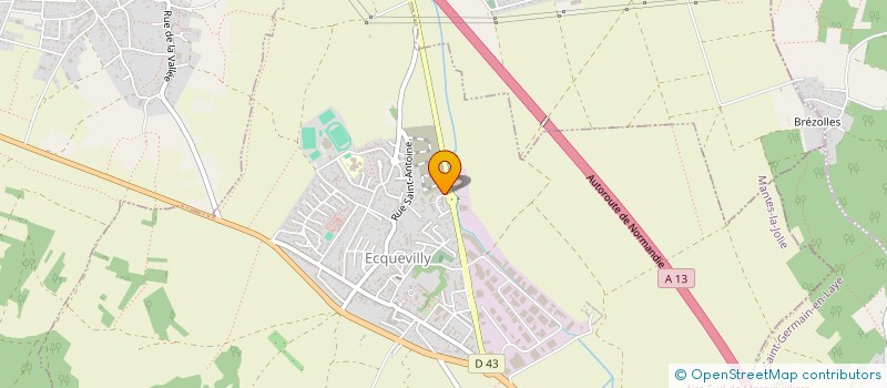 localisation de l'entreprise SCI BLANCHOUIN  ECQUEVILLY