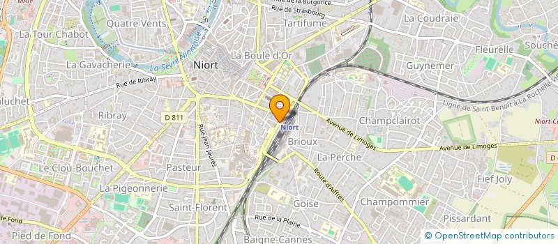 localisation de l'entreprise SCI BLANCK IMMO  NIORT