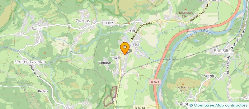 localisation de l'entreprise SCI BLANCO COSTA  AYZAC OST