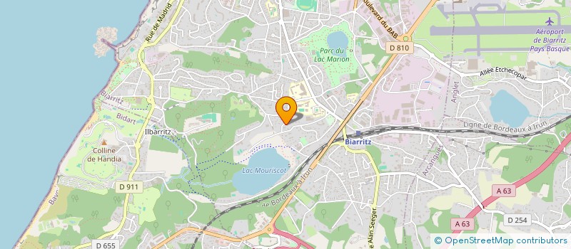localisation de l'entreprise SCI BLANCO-DRILLE à BIARRITZ
