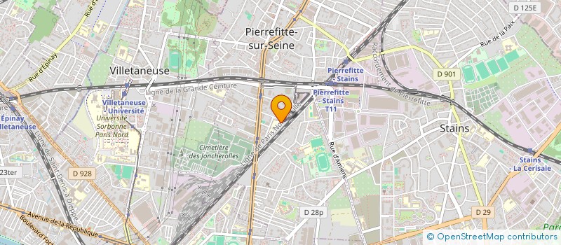 localisation de l'entreprise SCI BLANCS CHANDINS à PIERREFITTE-SUR-SEINE