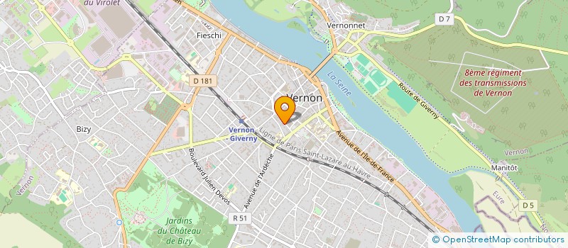 localisation de l'entreprise SCI BLANDINE  VERNON