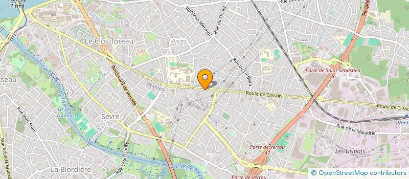 localisation de l'entreprise SCI BLANDINE ET TIPHAINE  VERTOU