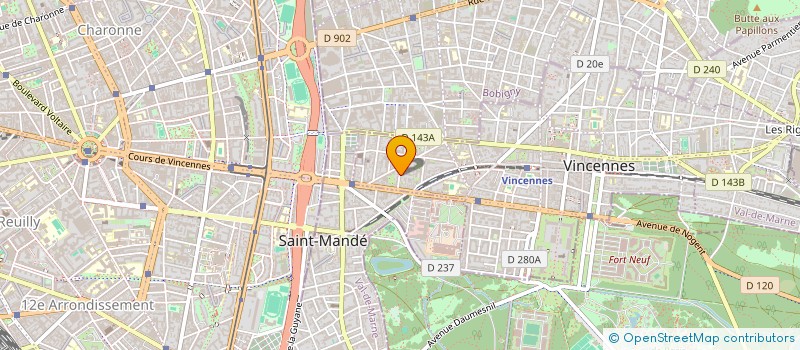 localisation de l'entreprise SCI BLANGELINE à VINCENNES