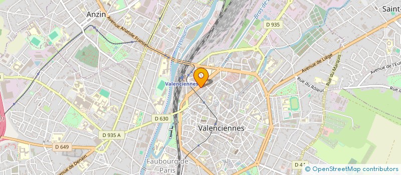 localisation de l'entreprise SCI BLANGENOIS HOTON  VALENCIENNES