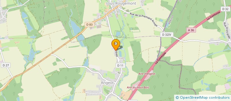 localisation de l'entreprise SCI BLANGREG à ANGEOT