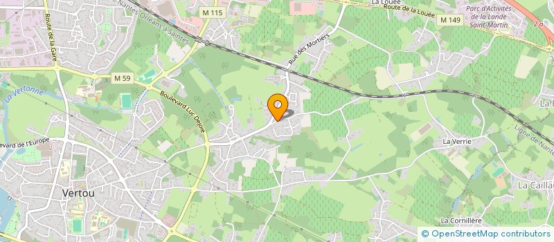 localisation de l'entreprise SCI BLANLOEIL  VERTOU