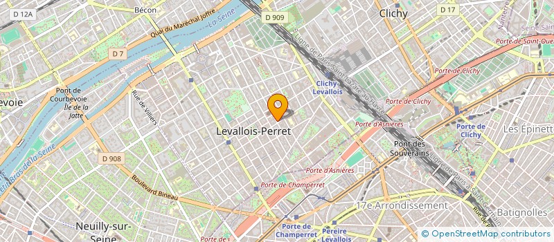 localisation de l'entreprise SCI BLANPAIN THURNEYSSEN à LEVALLOIS-PERRET