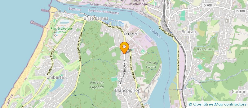 localisation de l'entreprise SCI BLANQUART-BUREL  ANGLET