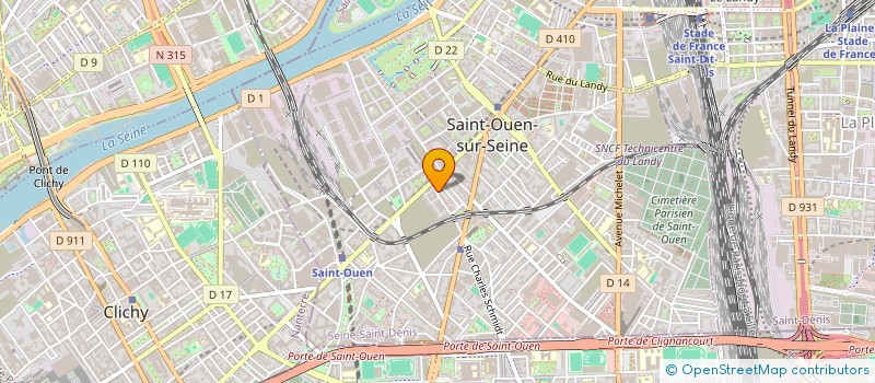 localisation de l'entreprise SCI BLANQUI à SAINT-OUEN-SUR-SEINE