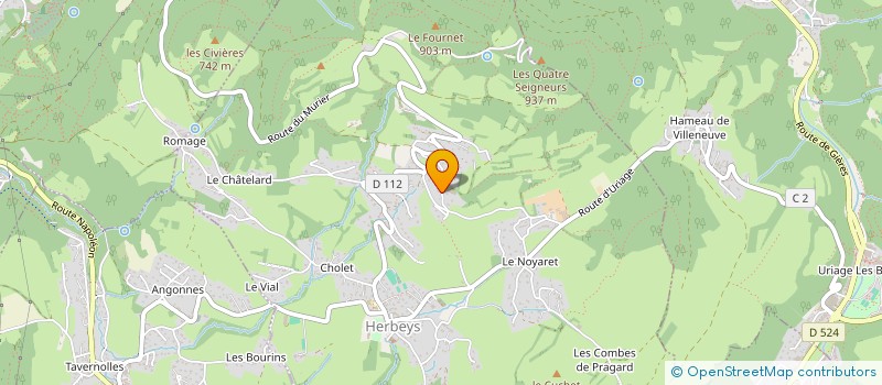 localisation de l'entreprise SCI BLANZAC II  HERBEYS