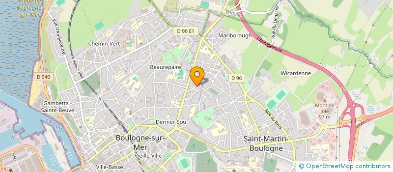 localisation de l'entreprise SCI BLANZY à BOULOGNE-SUR-MER