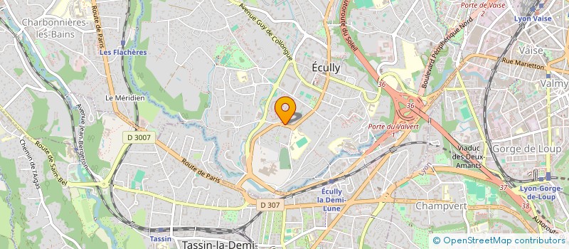 localisation de l'entreprise SCI BLAQ  ECULLY