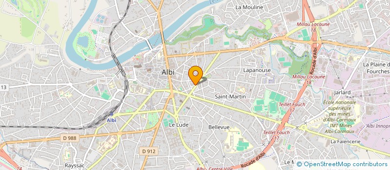 localisation de l'entreprise SCI BLAQ & CO à ALBI