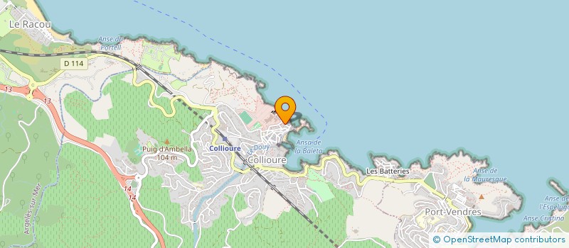 localisation de l'entreprise SCI BLASBAC à COLLIOURE