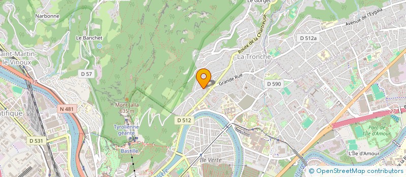 localisation de l'entreprise SCI BLASON  LA TRONCHE