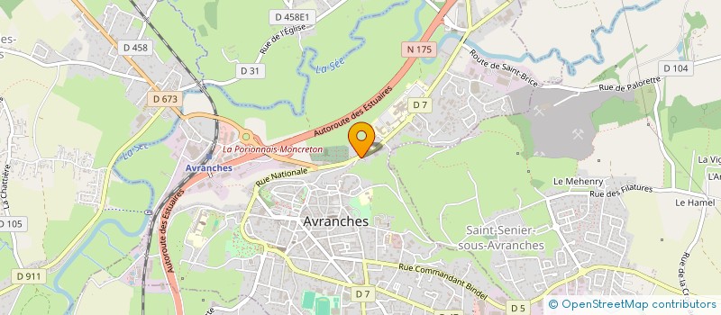 localisation de l'entreprise SCI BLATER'S  AVRANCHES