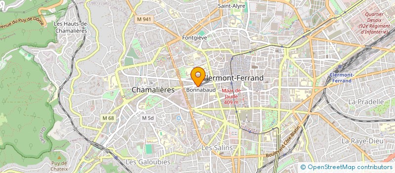 localisation de l'entreprise SCI BLATIN DUMAS PAINNOT  CLERMONT-FERRAND