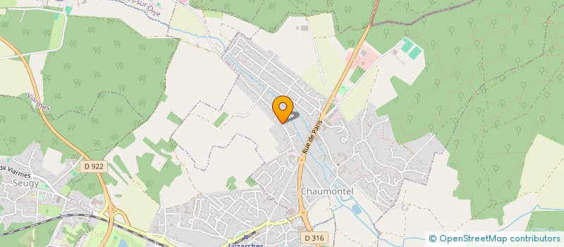 localisation de l'entreprise SCI BLAUDY  CHAUMONTEL