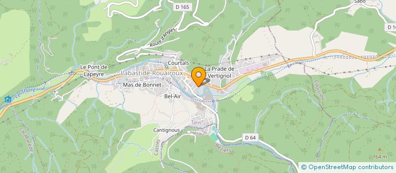 localisation de l'entreprise SCI BLAVY  LABASTIDE-ROUAIROUX