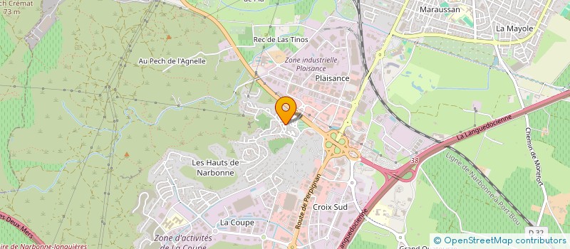 localisation de l'entreprise SCI BLAY  NARBONNE