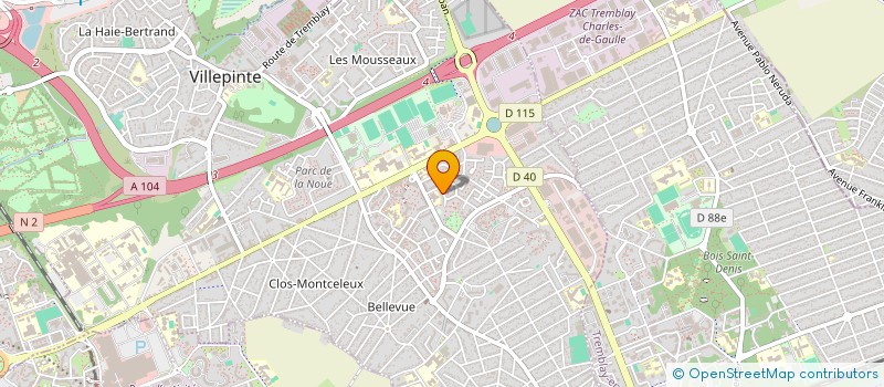 localisation de l'entreprise SCI BLB à VILLEPINTE