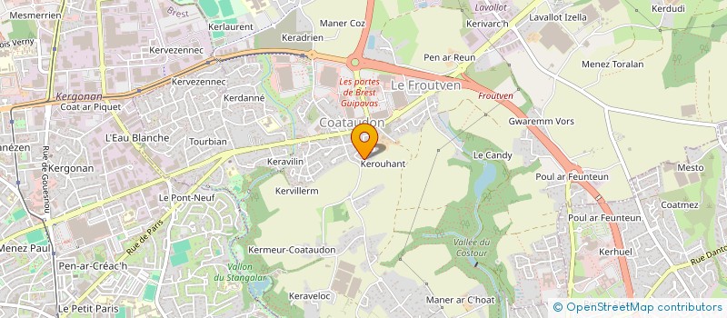 localisation de l'entreprise SCI BLB  GUIPAVAS