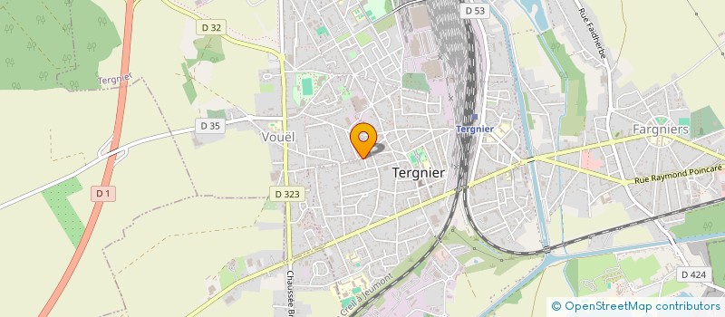 localisation de l'entreprise SCI BLB  TERGNIER