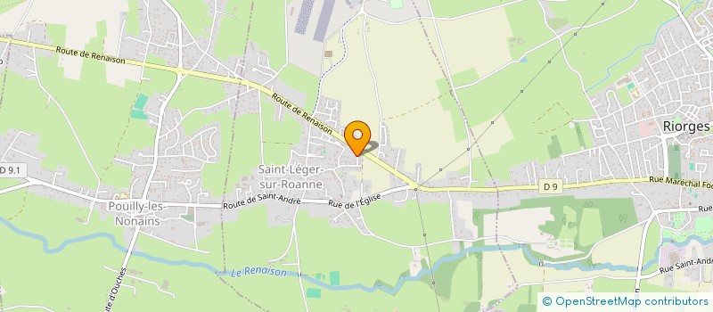 localisation de l'entreprise SCI BLC  SAINT-LEGER-SUR-ROANNE