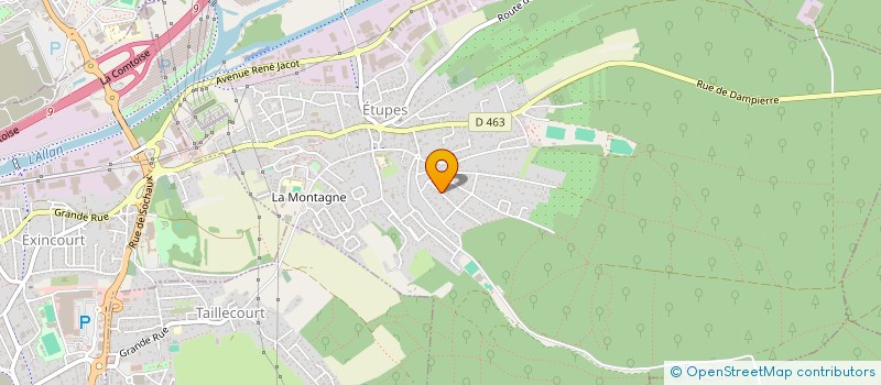 localisation de l'entreprise SCI BLC  ETUPES