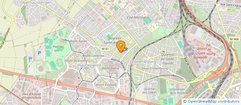 localisation de l'entreprise SCI BLC  STRASBOURG