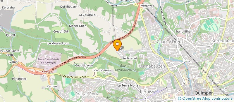 localisation de l'entreprise SCI BLC DE L'IMMO  QUIMPER