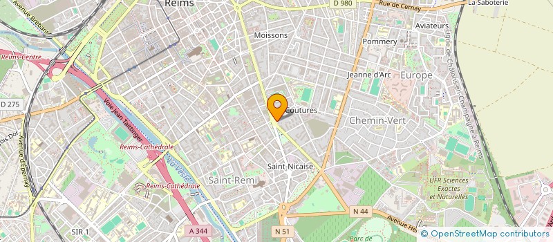 localisation de l'entreprise SCI BLD  REIMS