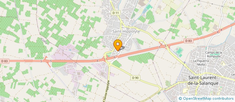 localisation de l'entreprise SCI BLE  SAINT-HIPPOLYTE