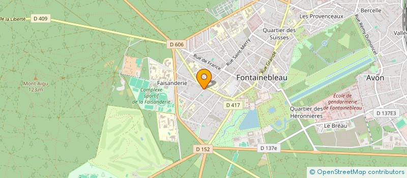 localisation de l'entreprise SCI BLEAU  FONTAINEBLEAU